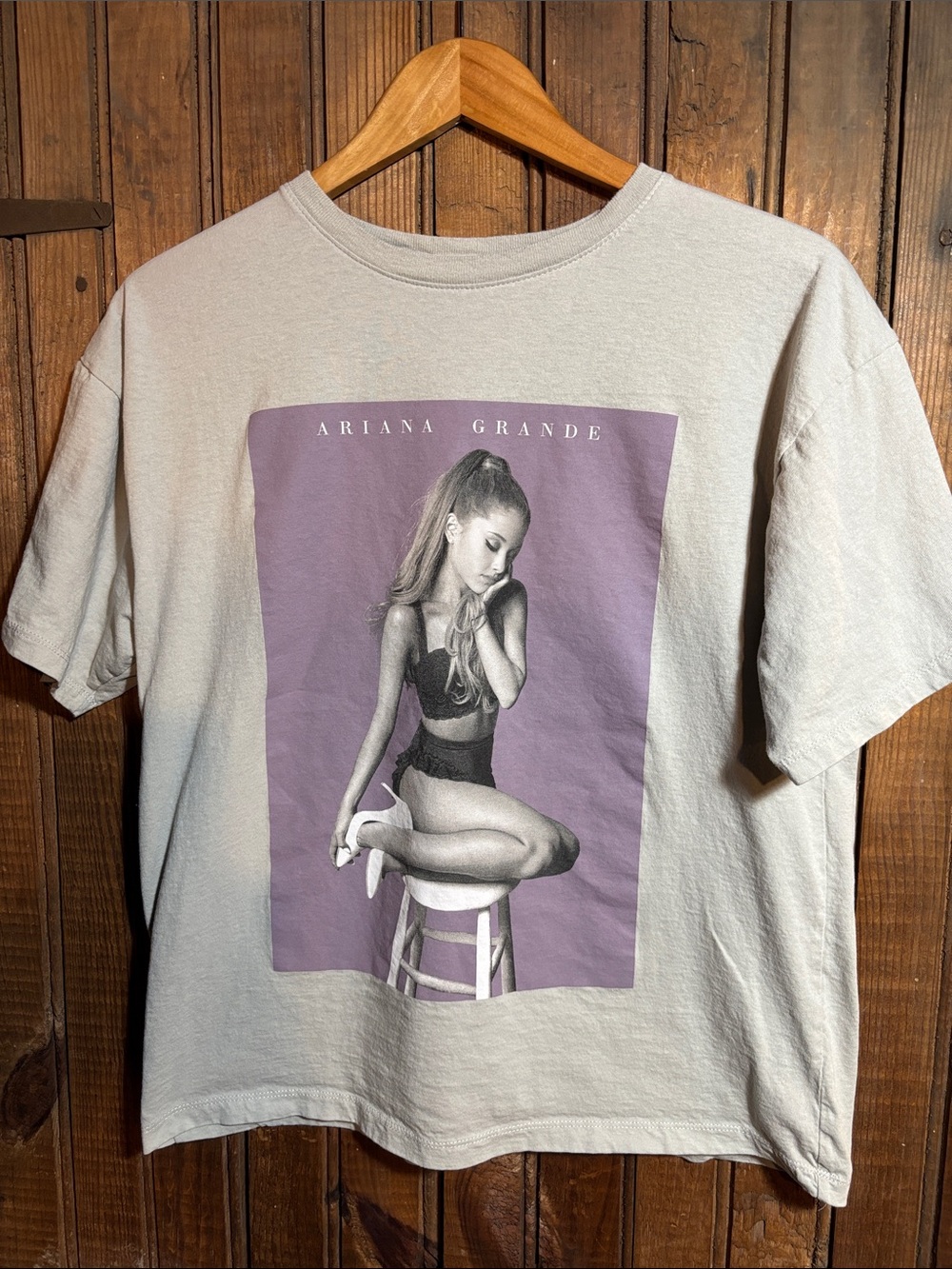Ariana Grande Lavender Graphic Tee - Crewneck Women’s Top